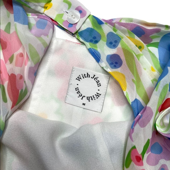 With Jean | NWOT Tulip Top in Garden Party Medium - Picture 2 of 8